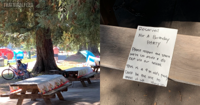 Parents Reserve Park Benches For Kid&rsquo;s Birthday Party With Rude Note