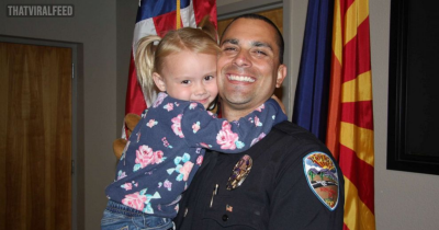 Police Officer Adopts Little Girl He Comforted While On Duty