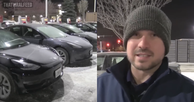 Tesla Drivers Stranded As Charging Stations Stop Working In Bone-Chilling Temperatures