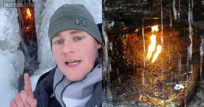 Man Spots One Of Earth's Nine 'Eternal Flames' Inside New York's Iconic Waterfall
