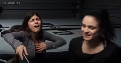 Mia Khalifa Gets Smacked By Wrestler Thunder Rosa After Claiming Wrestling Is Fake