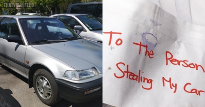 Woman Whose Car Keeps Getting Stolen Leaves 'Hilarious' Note For Thief In Glovebox