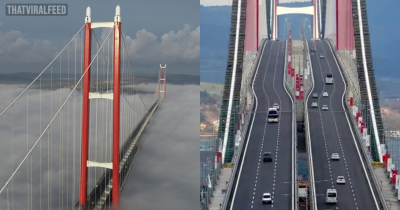 World's Longest Suspension Bridge Connects Europe To Asia And Cut Journey Time By 93%