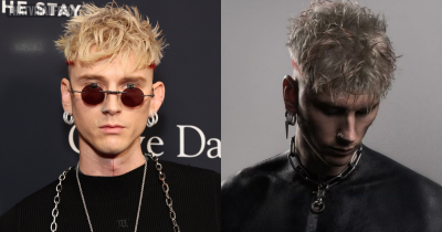 Machine Gun Kelly Reveals Shocking New Blackout Tattoo That Required 44 Needles
