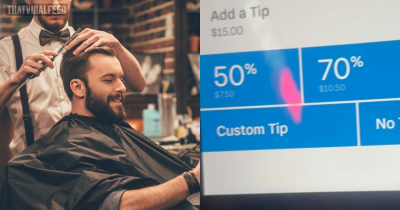 Customer Hits Out After Being Asked To Tip 50%, 70% Or 90% For A Walk-In Haircut