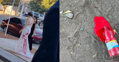 Mother-In-Law Ruins Bride's Wedding Day By Having Red Paint Chucked At Her Walking Down The Aisle