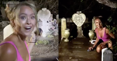 Influencer Leaves People Divided After Deep Cleaning A Random Stranger's Grave At Night