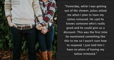 Man Demands His Fianc&eacute;e Remove Tattoo Honoring Her Late Spouse And Son, Family Drama Unfolds