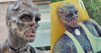 &lsquo;Black Alien&rsquo; Says No One Will Hire Him Due To His Extreme Tattoos And Body Modifications