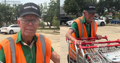 Thousands Of Strangers Raise $222,410 For 90-Year-Old Vet Pushing Shopping Carts To 'Make Ends Meet'