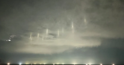Nine Pillars Of Light Appear In Night Sky In 'Otherworldly' Display