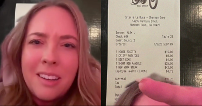 Woman Surprised To Find 'Employee Health' Charge On Her Restaurant Bill