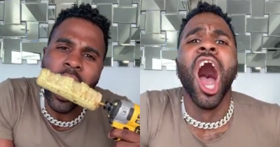 Jason Derulo Knocked Out His Teeth Eating Corn On The Cob With A Drill In Wild Tiktok Stunt