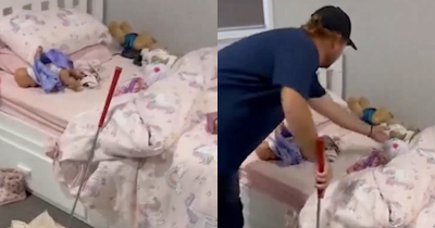 Scary Picture Reveals A Very Dangerous Animal Hidden In A Child's Bed That's Almost Impossible To See