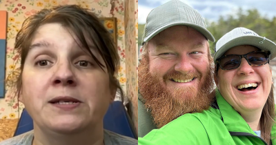 Woman Being Swallowed By Quicksand Gets Saved By Husband's Quick Thinking