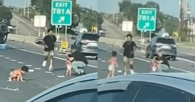 Toddlers Found On Highway In Diapers After Being Thrown From Flipped Car During Crash