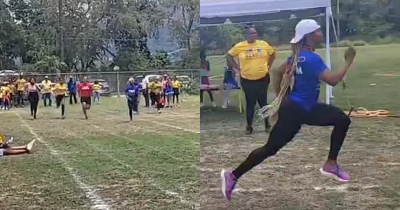 Olympic Champion Turns Up At Son's School And Destroys Every Single Parent In 100m Race