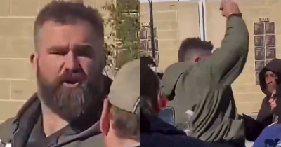 Jason Kelce Breaks Fan's Phone After Homophobic Slur Aimed At Brother Travis Over Taylor Swift Relationship