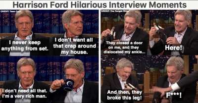 18 Times Harrison Ford Proved He&rsquo;s The Coolest Actor In Hollywood