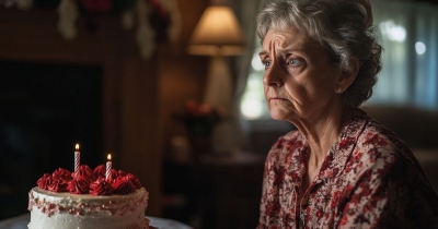 No One Comes To Elderly Woman's Birthday &mdash; Except A Courier With A Cake That Says, 'We Know What You Did'