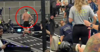 Boyfriend Keeps Racing At Fitness Event As Girlfriend Lies Unconscious On The Floor