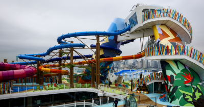Passengers Panic After Hole Opens On World's Largest Cruise Ship Waterslide