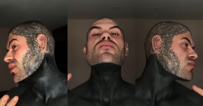 Man Covered In Blackout Tattoos Shares What He Wishes He Knew Before Starting